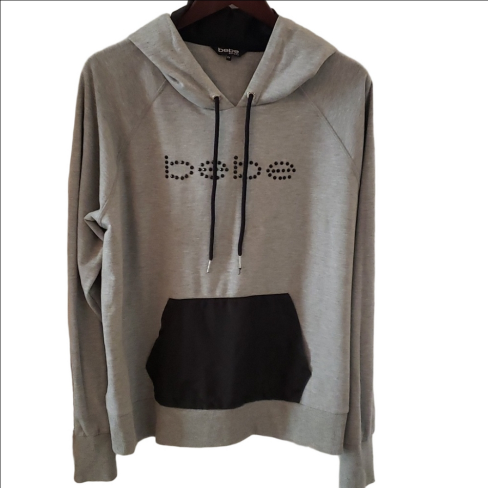 Bebe Sport hoodie in Grey and Black
